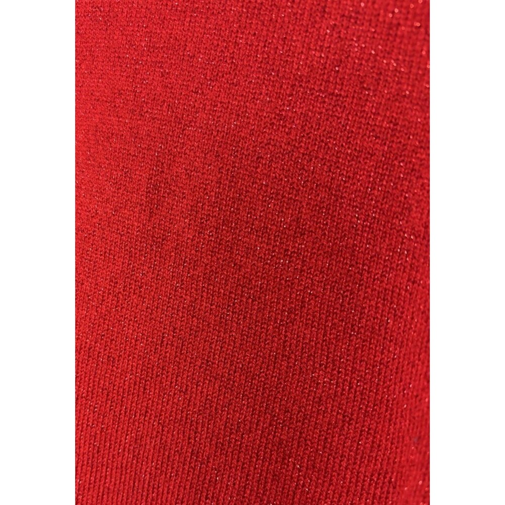 Sag Harbor Women’s Red Metallic  Sweater Size L - Picture 5 of 7